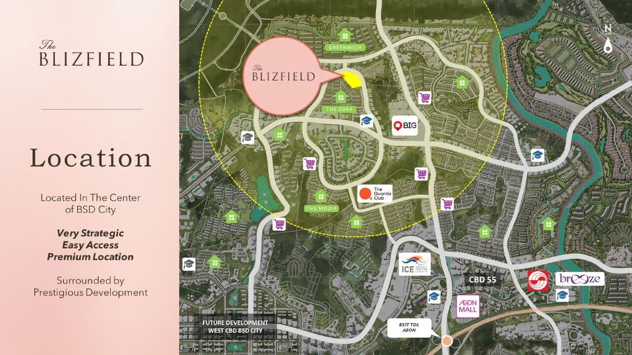 The Blizfield Siap Huni BSD - Sinarmas Land
